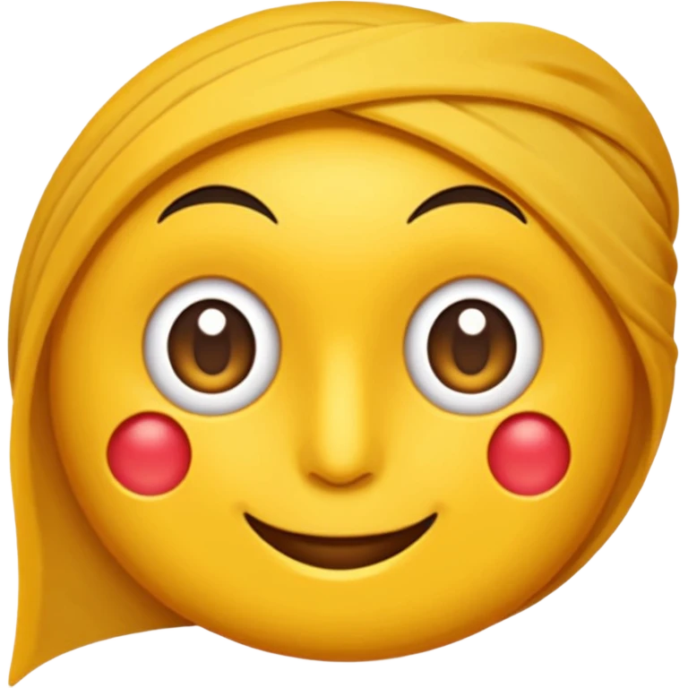 یک دختر مو مشکی در حال پلکسر کردن emoji