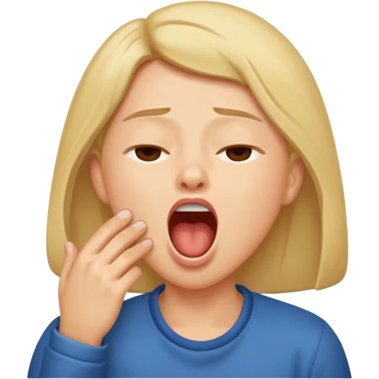 People Yawning without Hand emoji