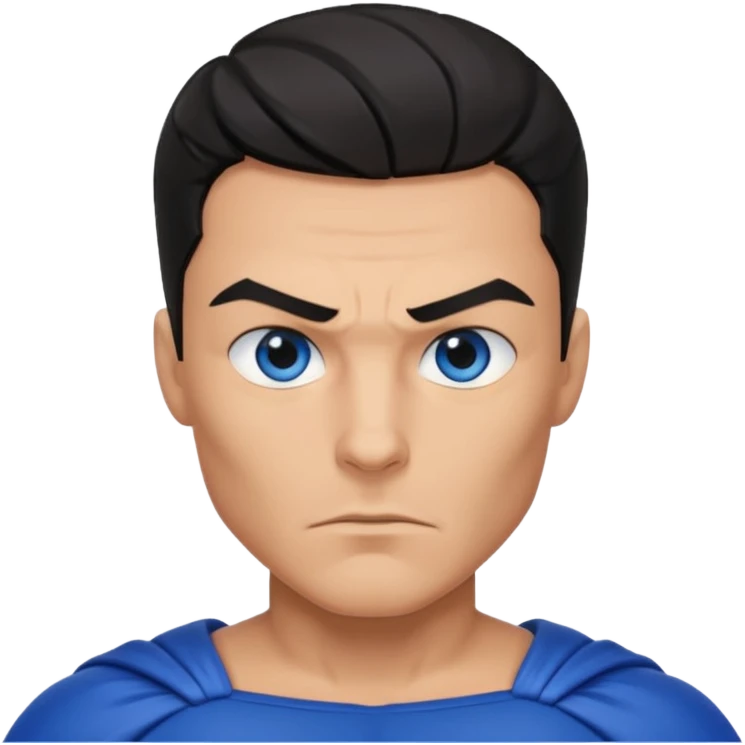 Male superhero head emoji