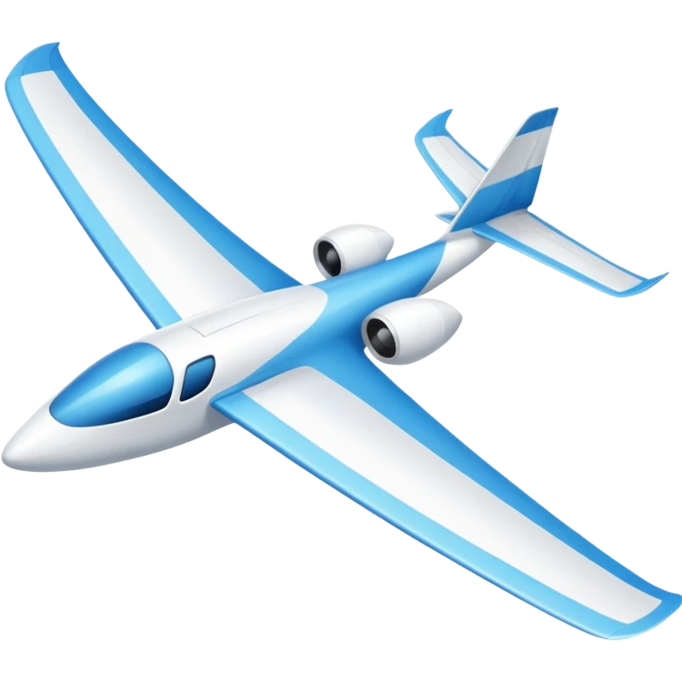 glider, large wingspan, white emoji