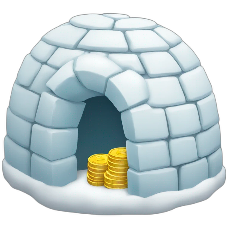 igloo money going in and out emoji