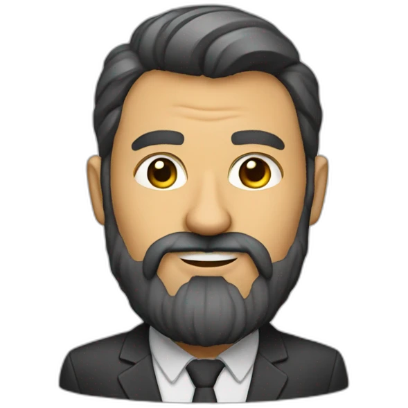 bold microarchitecture teacher with beard emoji