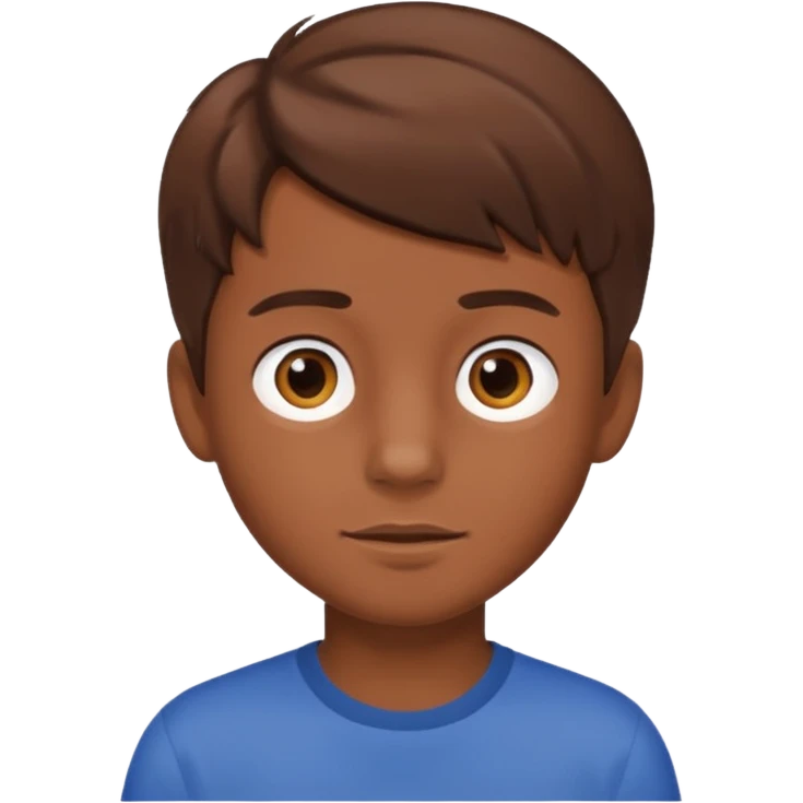 Myself brown hair boy emoji