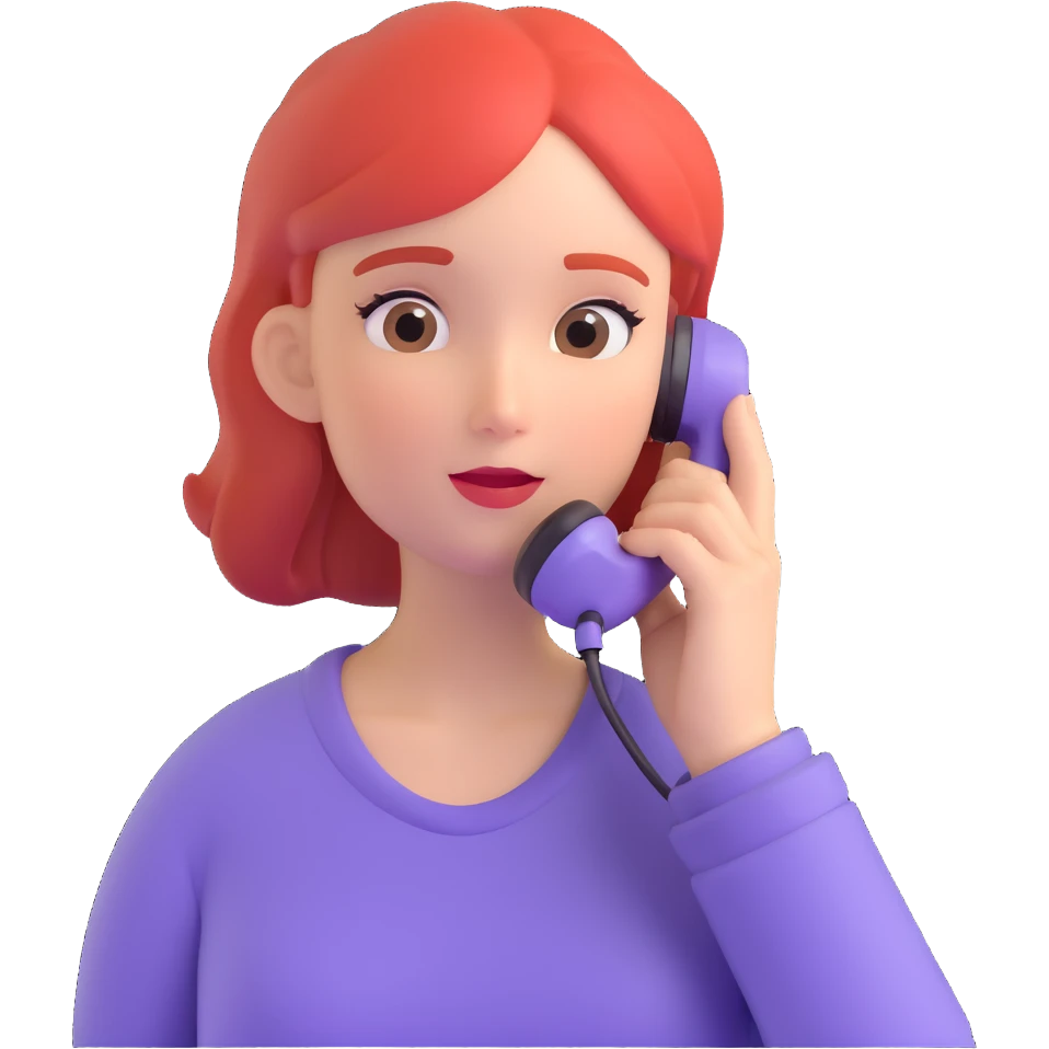 girl talking on phone bedroom background, close up pose emoji