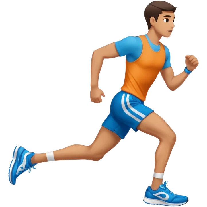 men race, side view emoji