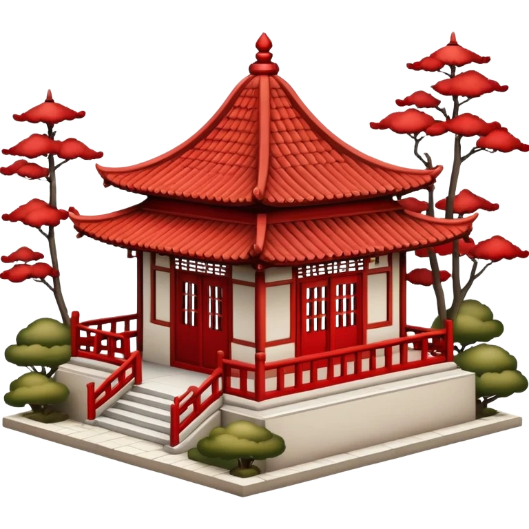 Petite Chinese garden pavilion emoji