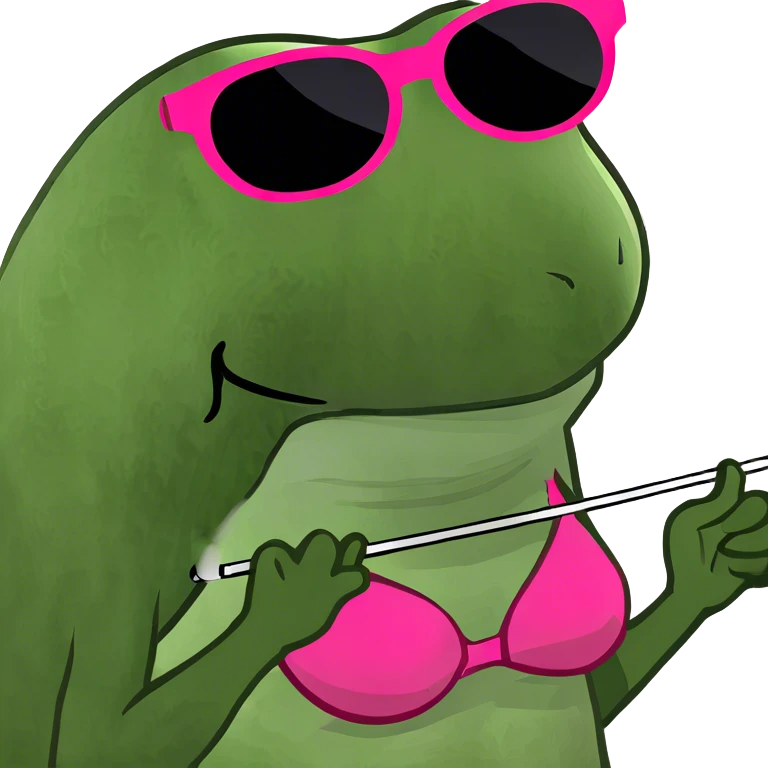 pink bikini drying on a rack emoji