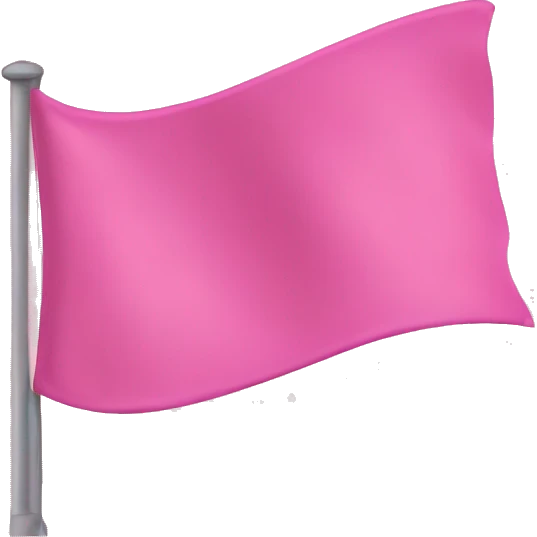 Pink flag emoji