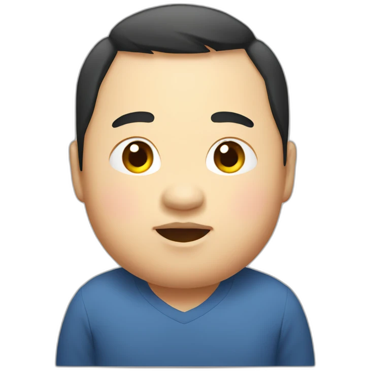 Chubby asian emoji
