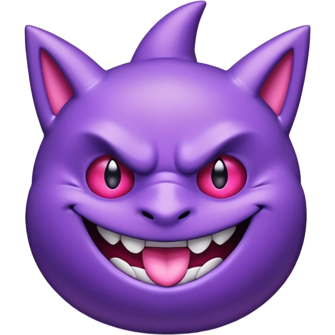 glitter purple and pink gengar emoji