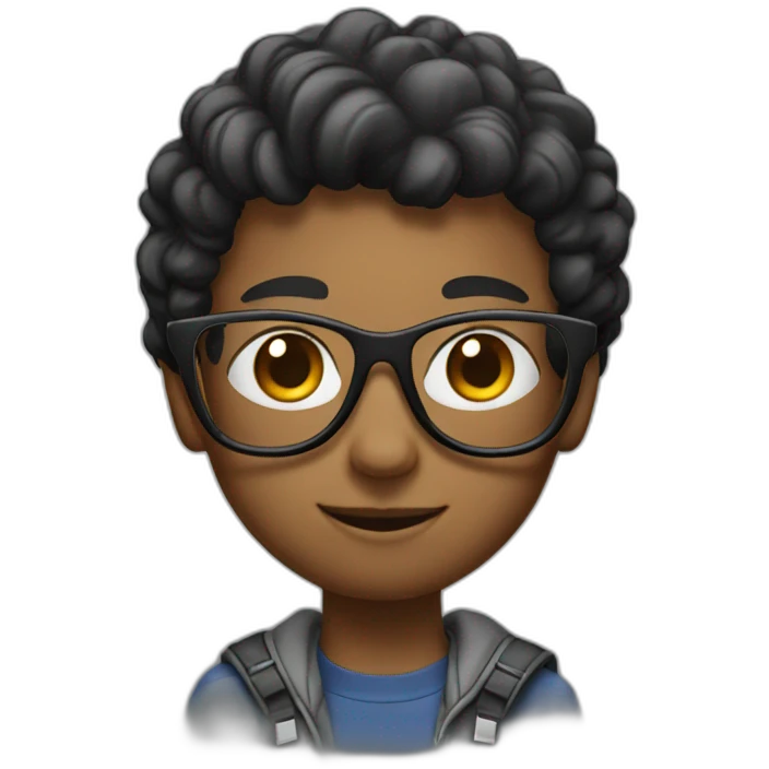 specs boy with mic  emoji