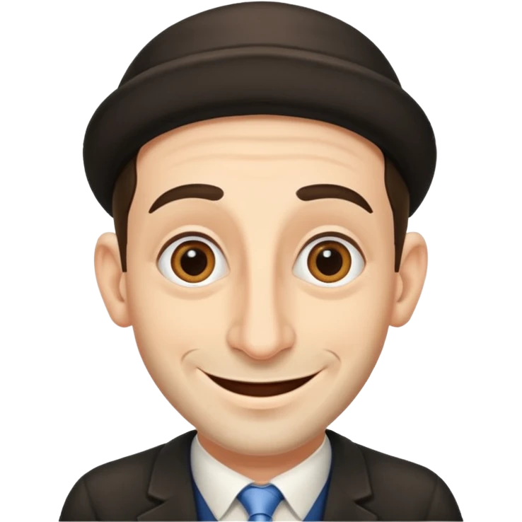 Jewish Emoji man with huge nose emoji