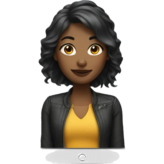 Designer female with an iPad tablet emoji