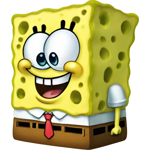 cute and smooth spongeBob emoji