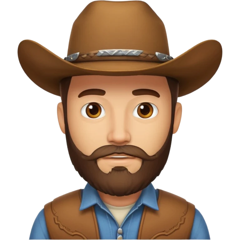 🤠 with beard emoji