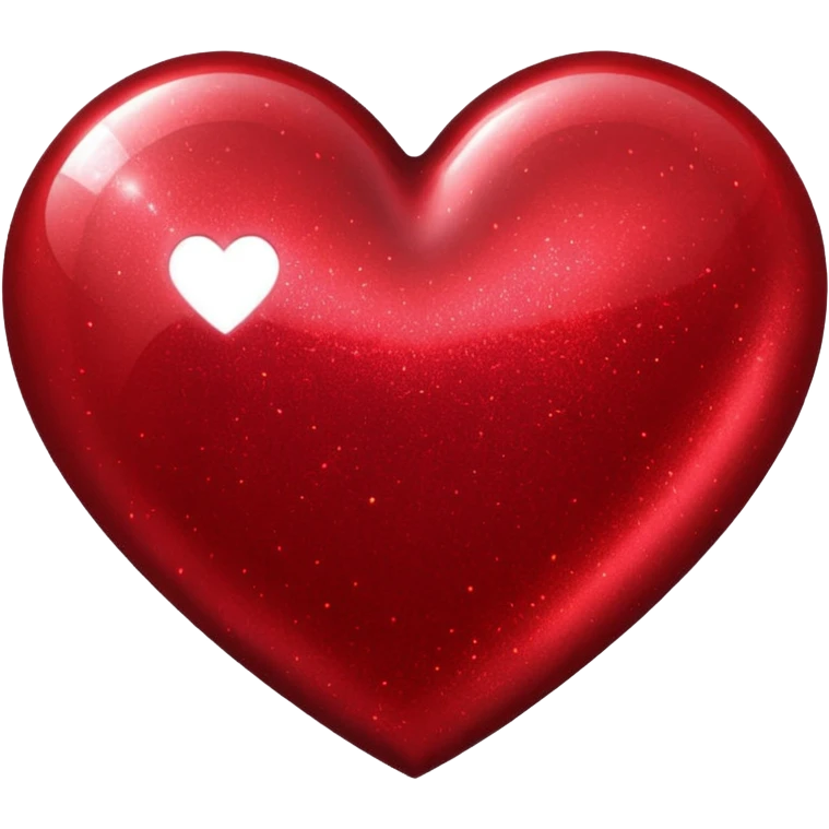 red glitter cyberpunk love emoji