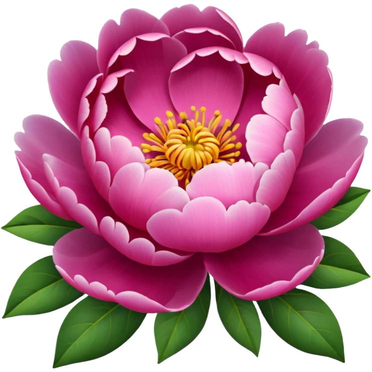 Peonies with multi colors emoji