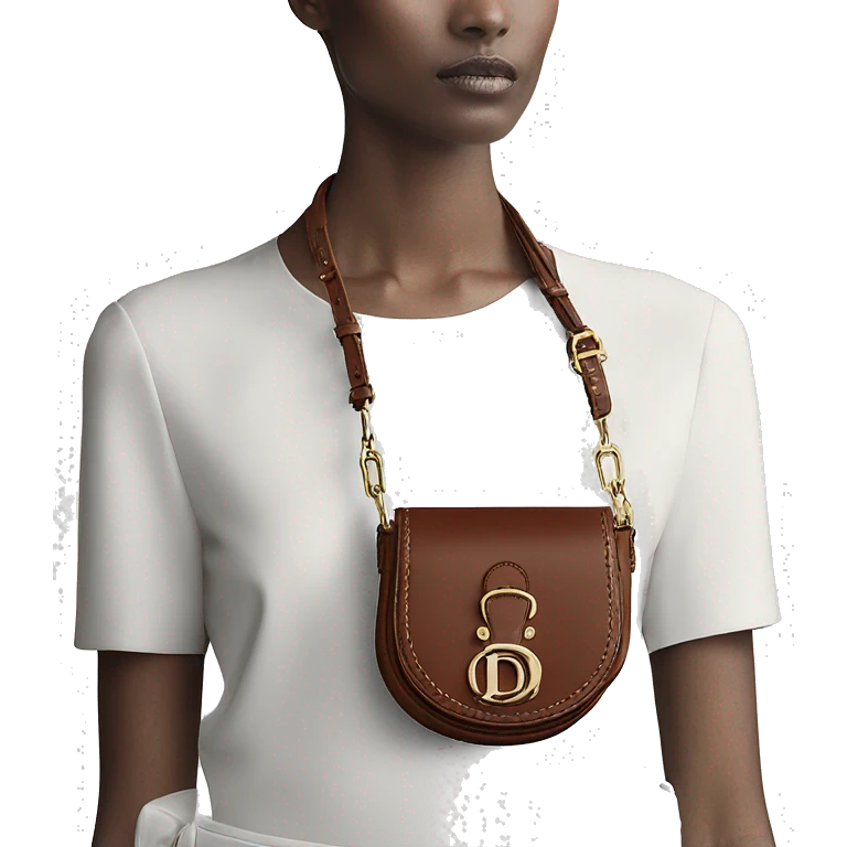 mini saddle bag with strap dior emoji