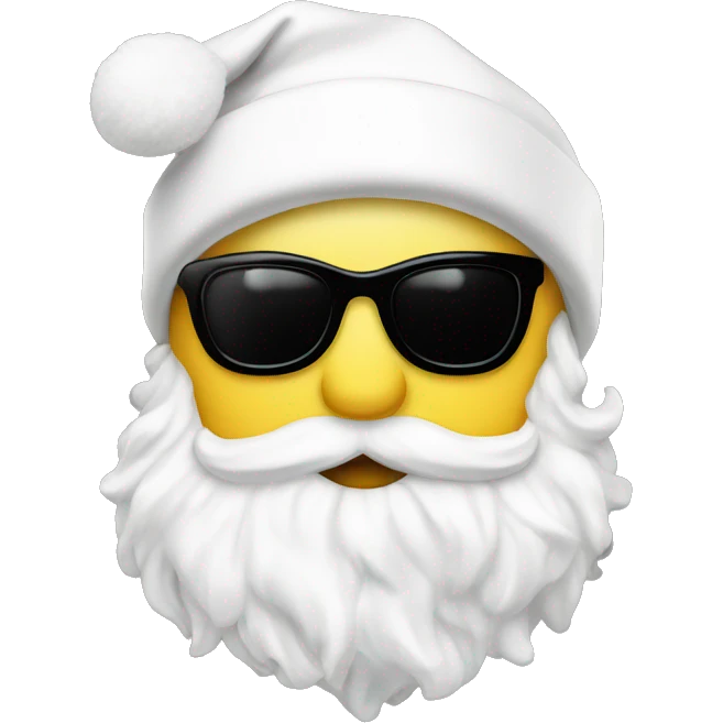 Chanel logo Santa hat white emoji
