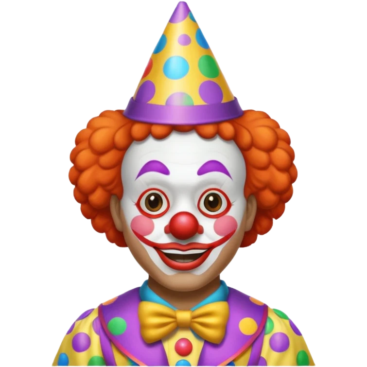 Clown on New Year’s Eve 2026 standing up  emoji