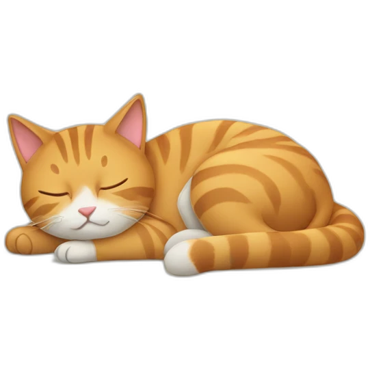 Cat sleeping emoji