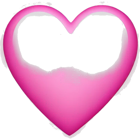 Pink light heart emoji