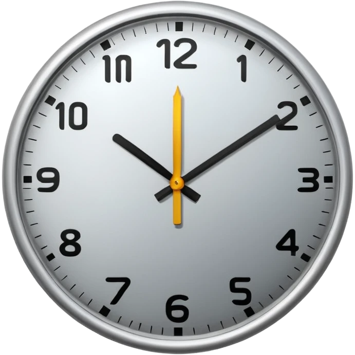 clock showing a few minutes before twelve. emoji