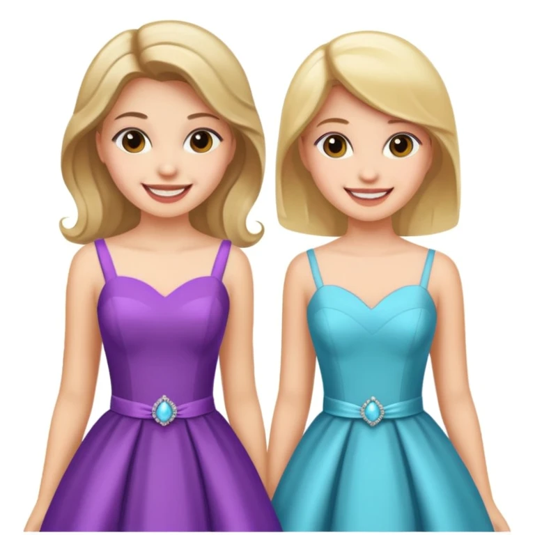 girls in a prom emoji
