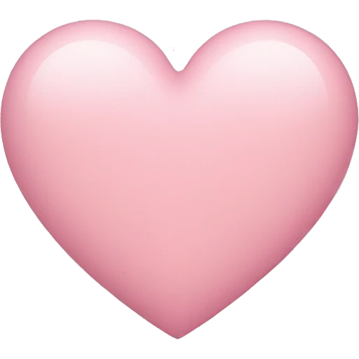 Light pink heart emoji