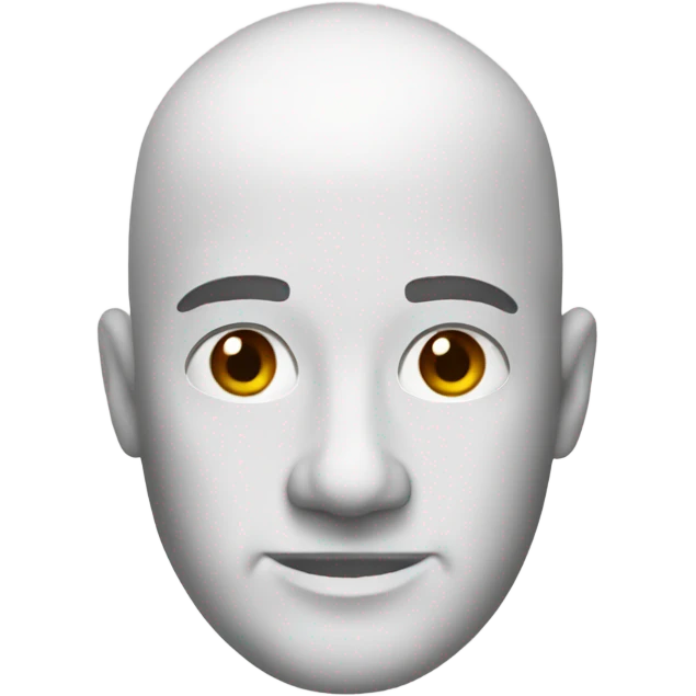 Styrofoam bald head emoji