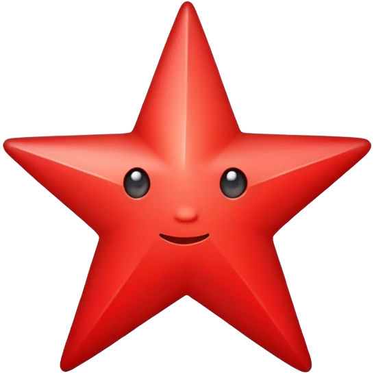 a red star emoji