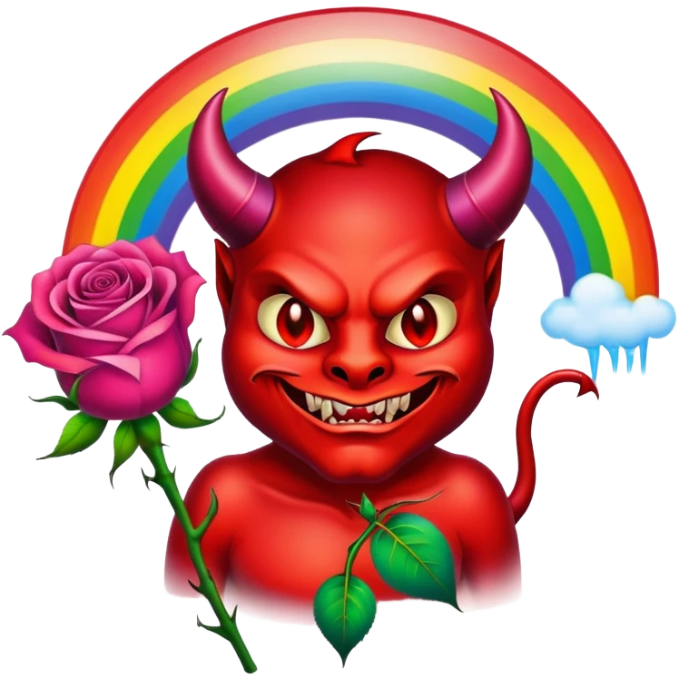 😈🌹🌈 emoji