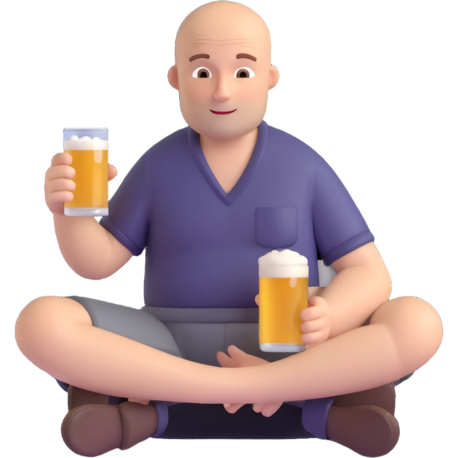 скуф сидит играет в танки и пьет пиво emoji