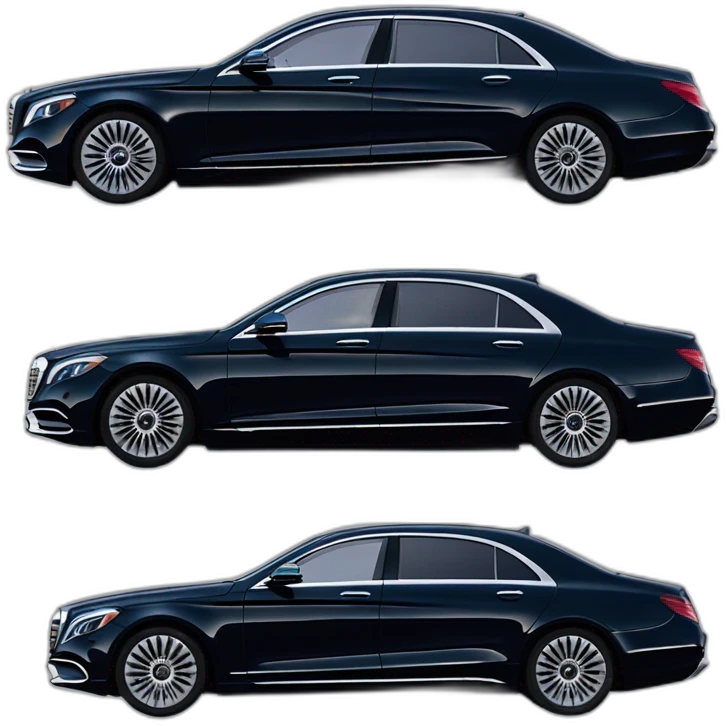 Mercedes s maybach 2023 two color profile view emoji