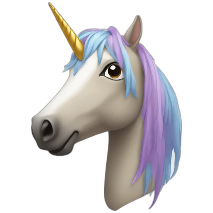 Licorne sur caméra emoji