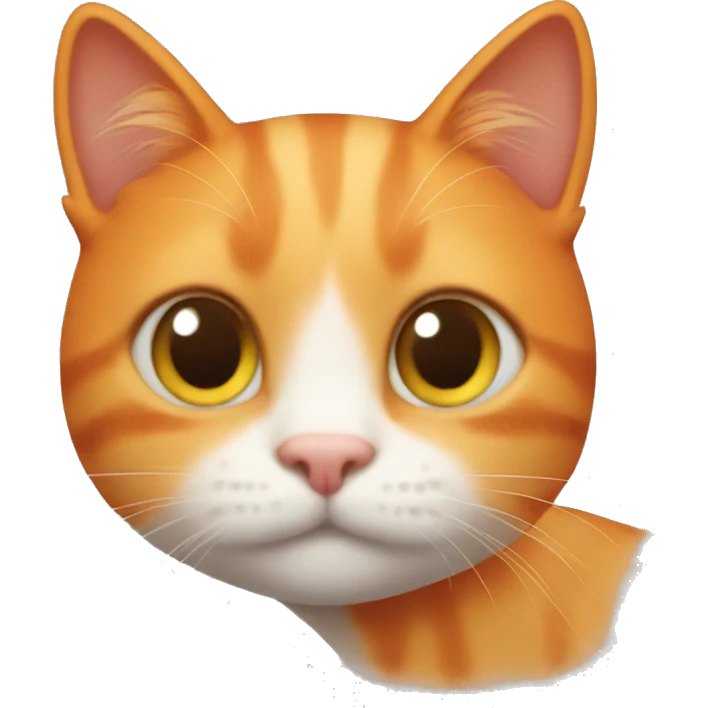 Cute orange cat emoji