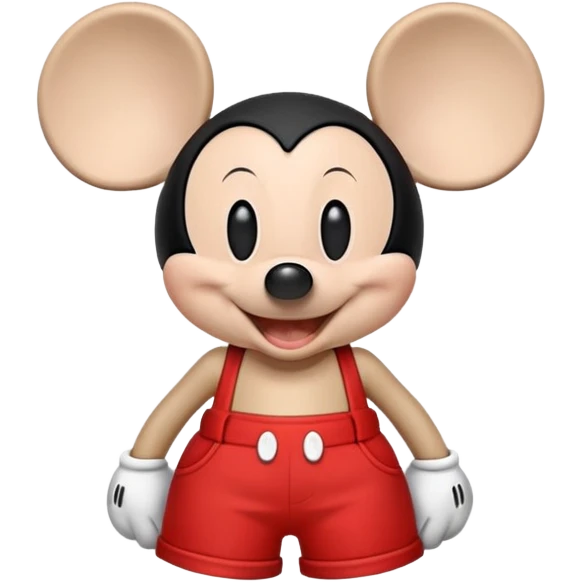 Mickey Mouse with red shorts and big ears emoji