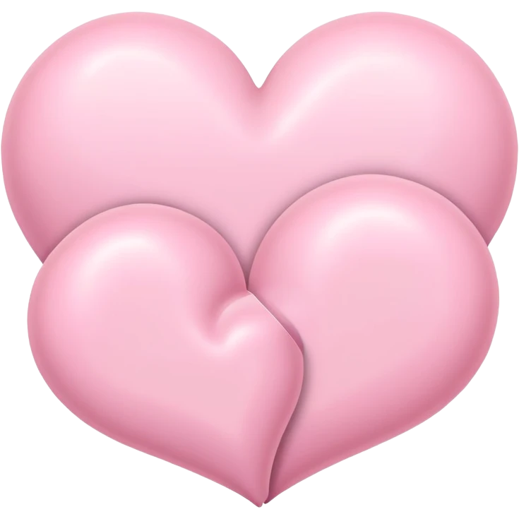 pastel Pink double hearts emoji