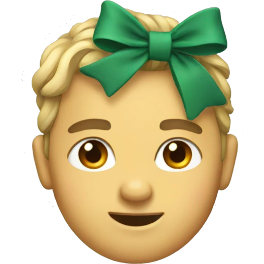 A bow  emoji