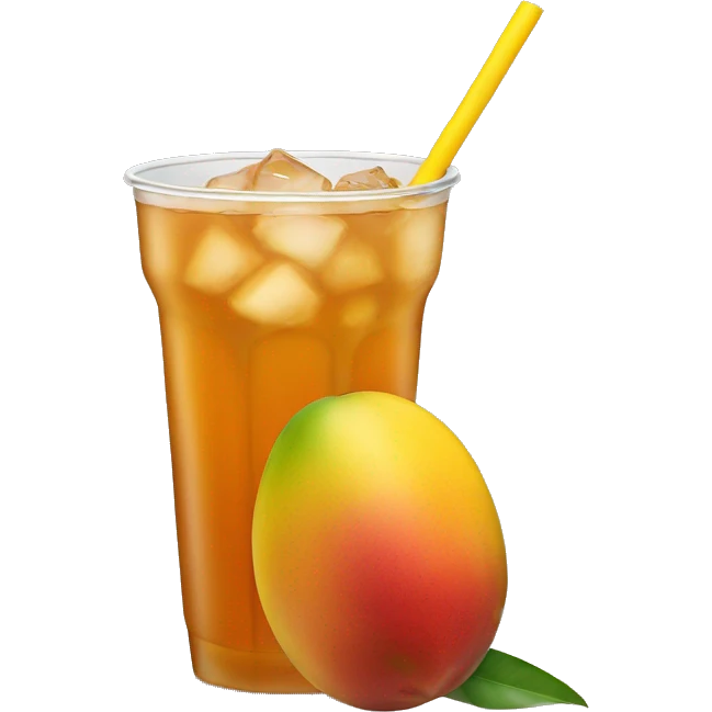 Mango ice tea emoji