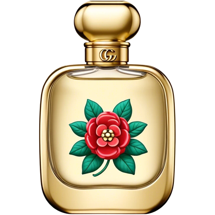 Gucci Bloom gold perfume bottle  emoji