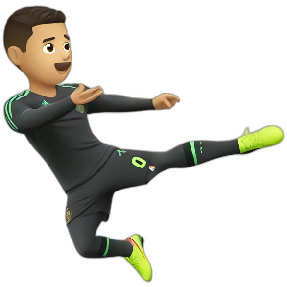 Ronaldo qui fait un dab emoji