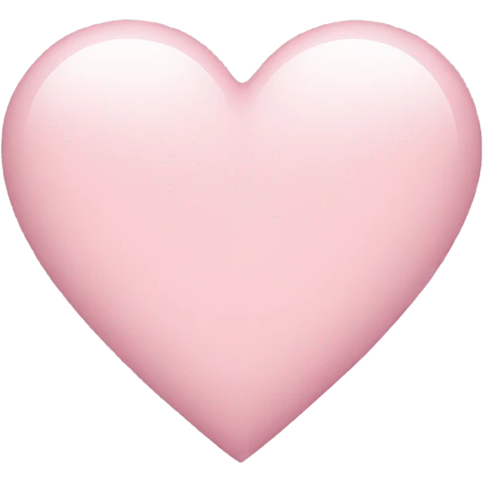 light pink heart emoji