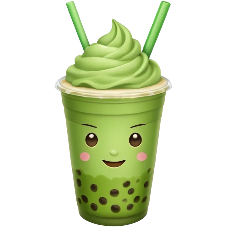 Frappuccino Matcha Boba  emoji