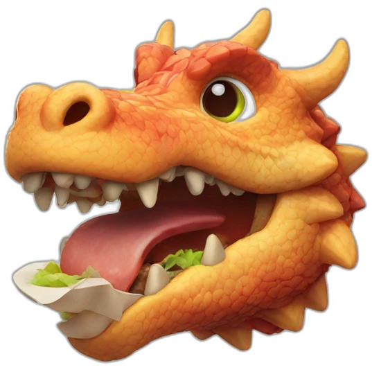 Kebab dragon emoji
