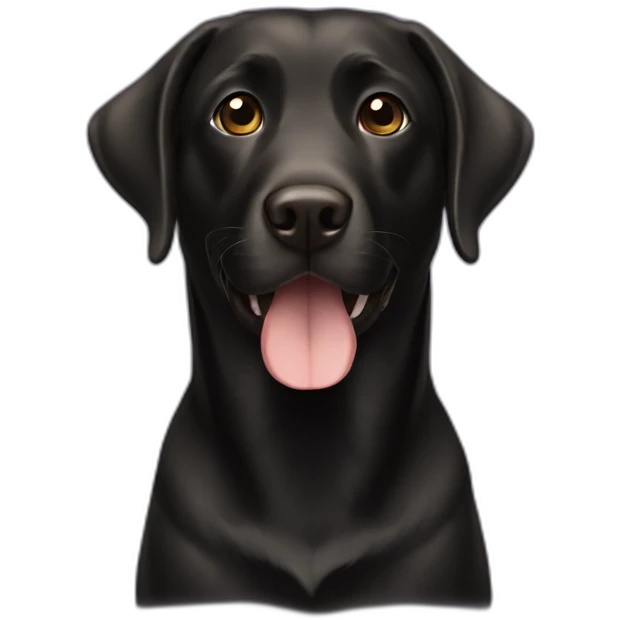 black labrador emoji