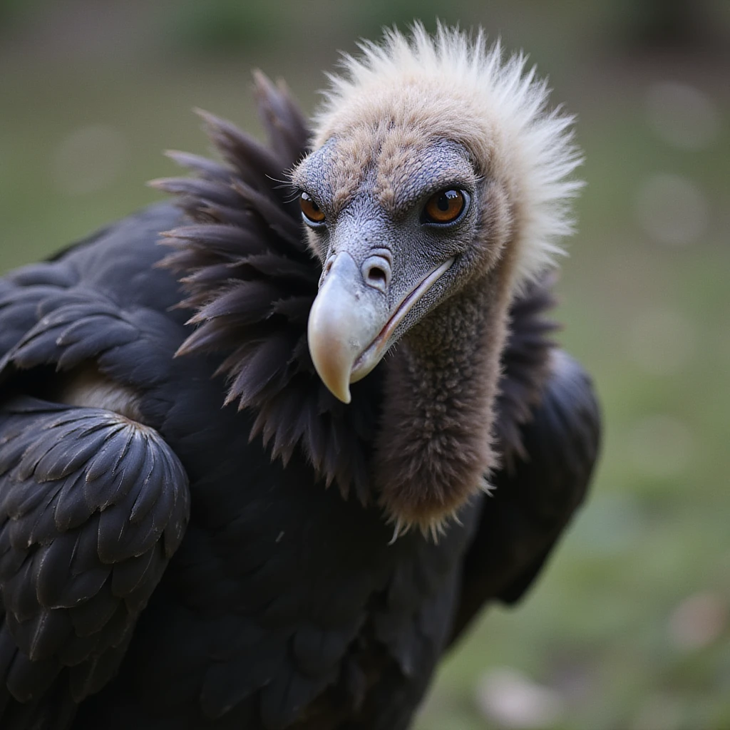 a vulture, realistic style emoji