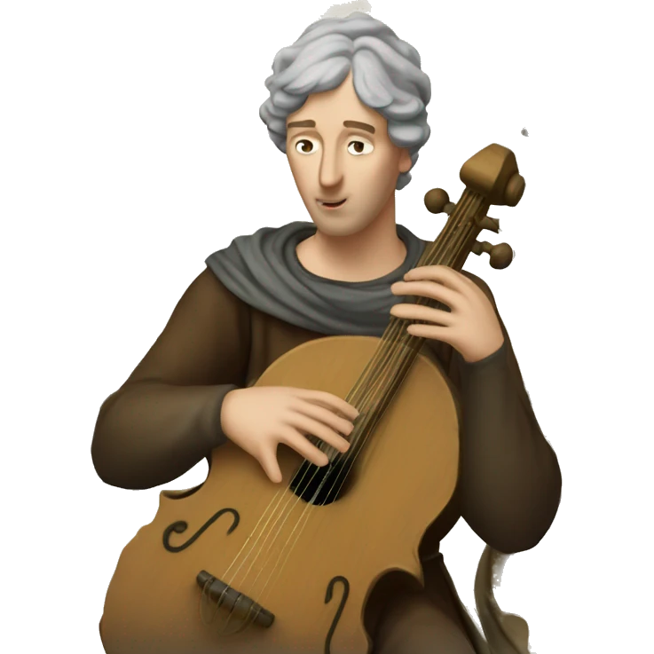 Petrarch playing the lyre emoji