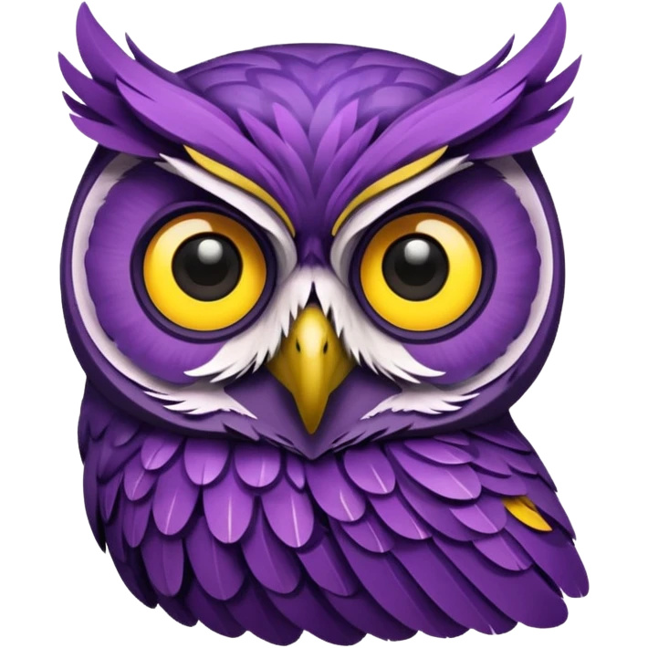 purple owl emoji