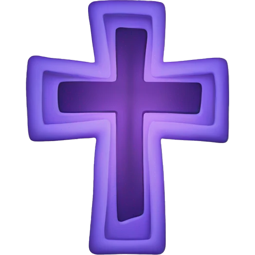 christian cross and music emoji